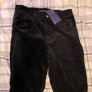 Brandy Melville corduroy pants, black.